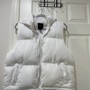 White Puffer Vest